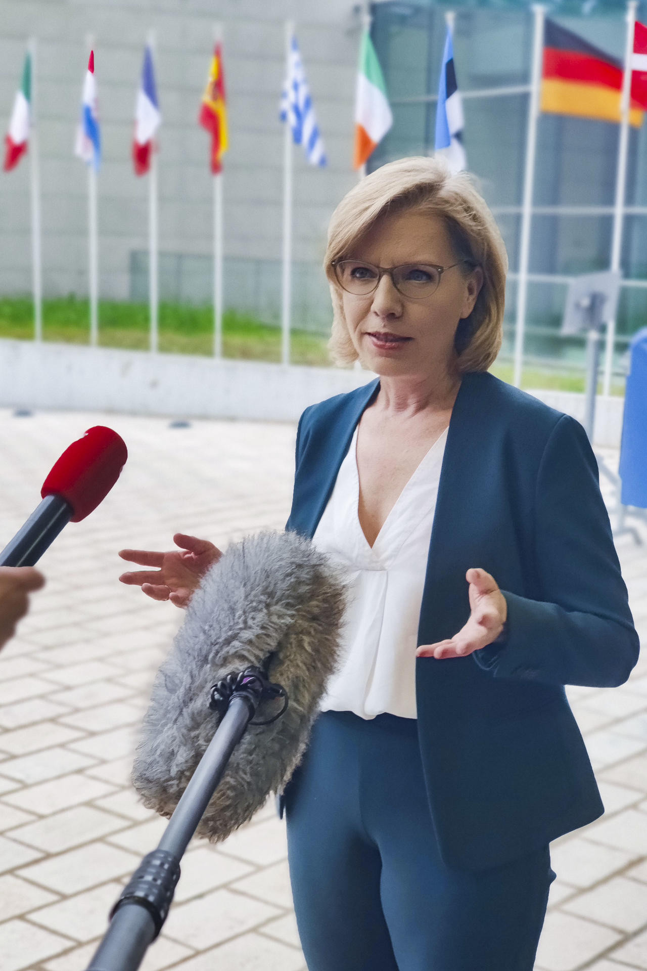 La ministra austríaca de Medio Ambiente, Leonore Gewessler. Foto: EFE