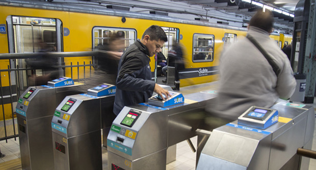 Tarifas del subte