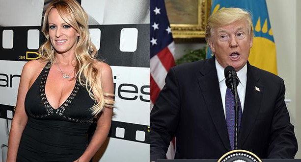 Stormy Daniels y Donald Trump