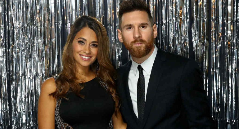 Antonela Roccuzzo y Lionel Messi