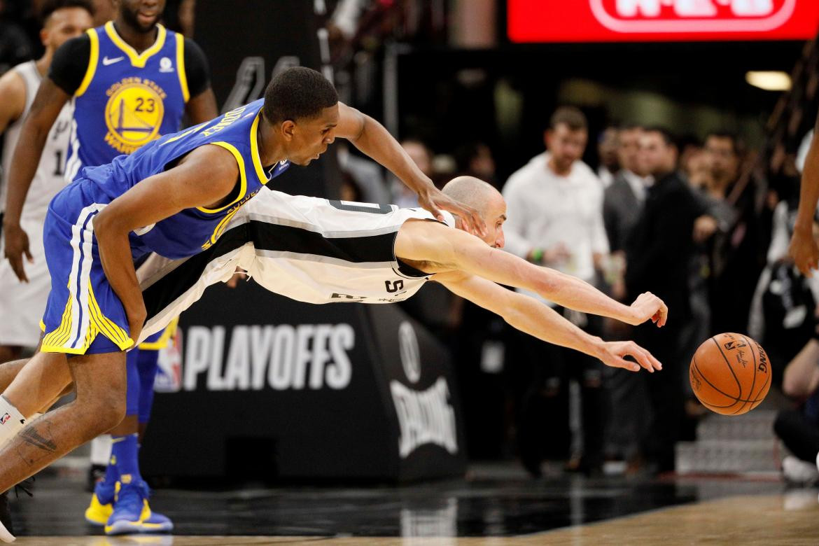 Emanuel Ginóbili en San Antonio Spurs vs. Golden State (Reuters)