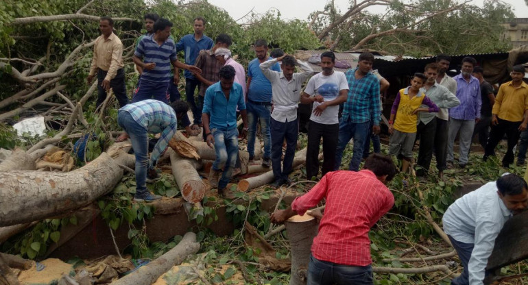 Trágica tormenta de arena en India (Reuters)