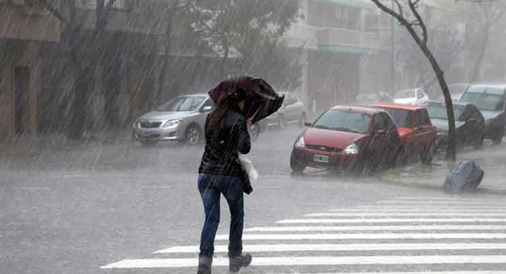 Temporal de lluvia y viento