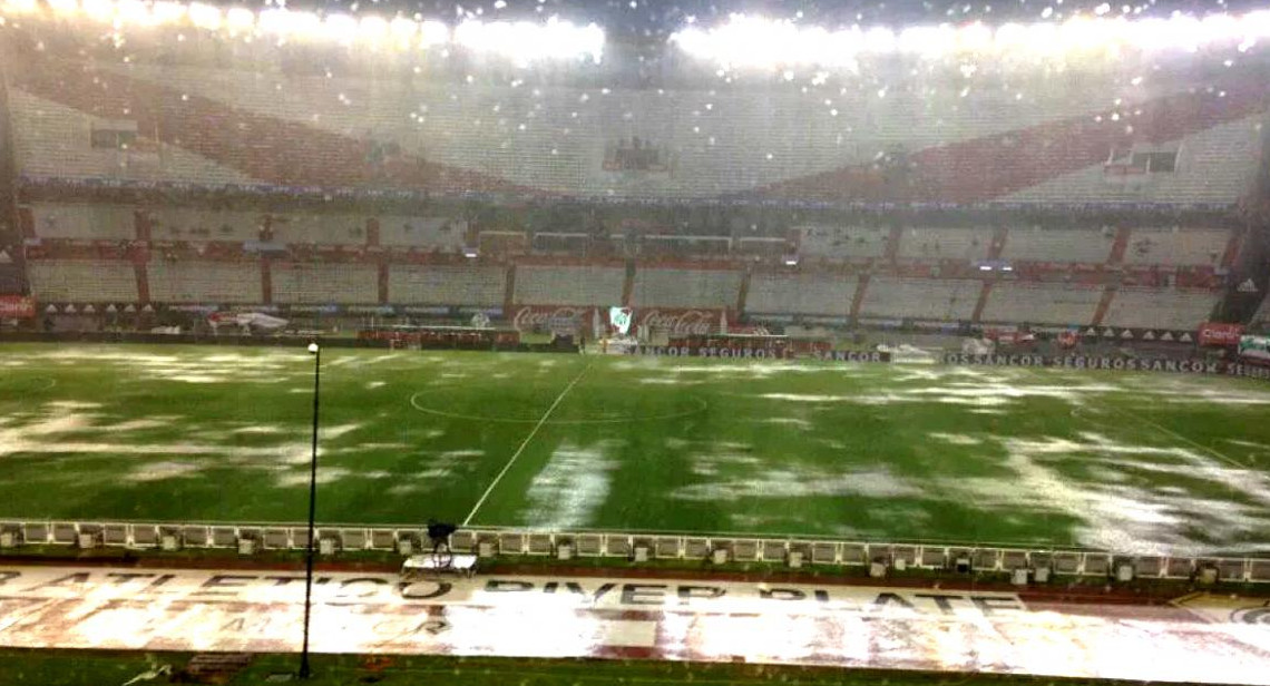 Estadio de River inundado 