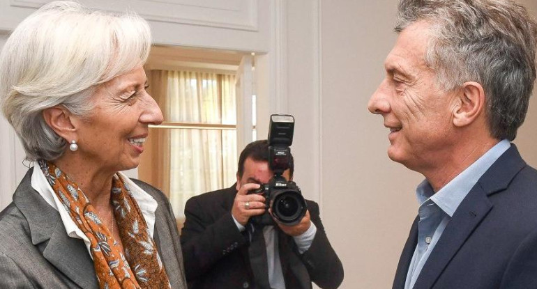 Christine Lagarde y Mauricio Macri - FMI - Gobierno argentino