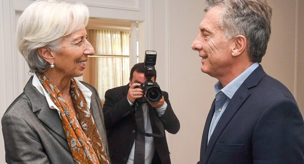 Christine Lagarde y Mauricio Macri - FMI - Gobierno argentino