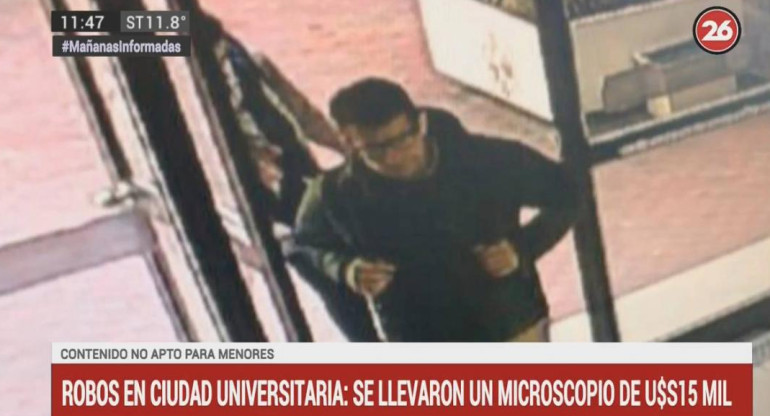 Robo de valioso microscopio en Ciudad Universitaria (Canal 26)