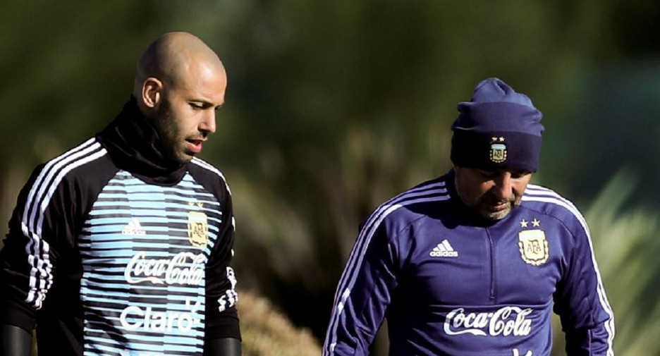 Mascherano, Sampaoli, Selección Argentina, Mundial Rusia 2018, fútbol, Reuters