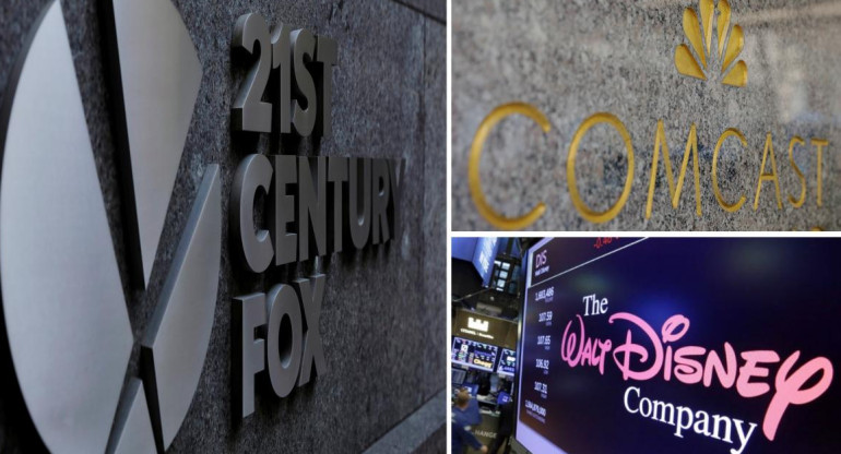 Fox, Comcast y Walt Disney - Reuters