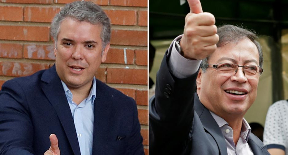 Iván Duque y Gustavo Petro - Elecciones en Colombia (Reuters)