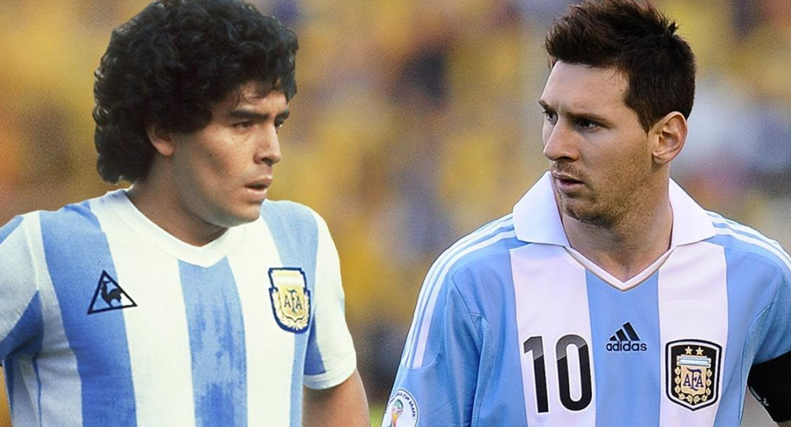 Messi vs. Maradona, Selección Argentina