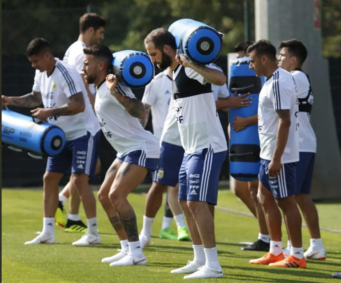 Selección Argentina, entrenamiento en Barcelona, Mundial Rusia 2018, NA