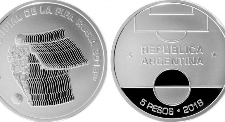 Moneda conmemorativa de la Copa Mundial de Fútbol Rusia 2018