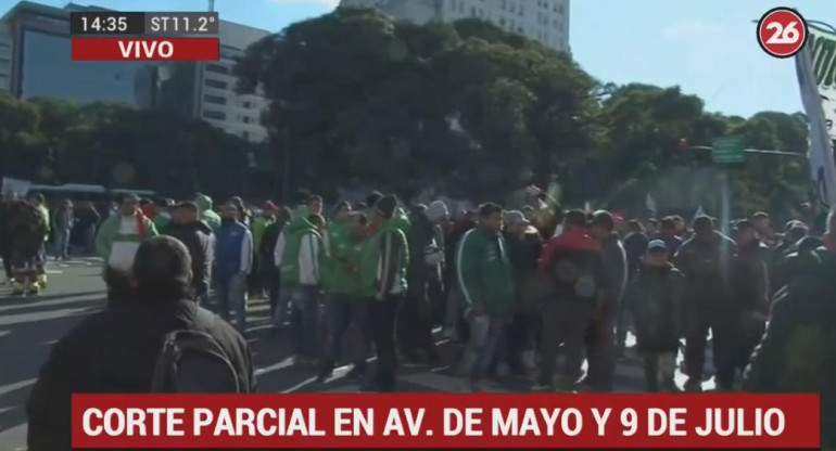 Paro de Camioneros - Plaza de Mayo