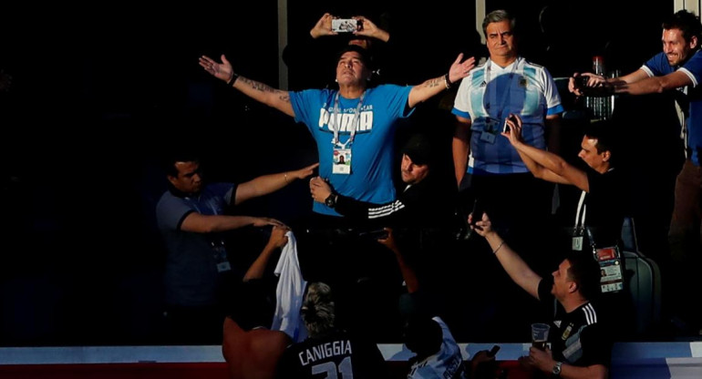 Maradona - estadios Mundial Rusia 2018