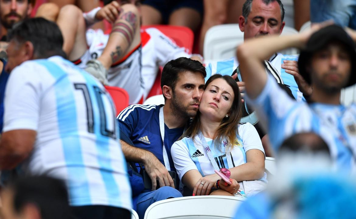 Hinchada argentina, Mundial Rusia 2018, Francia vs. Argentina, Reuters