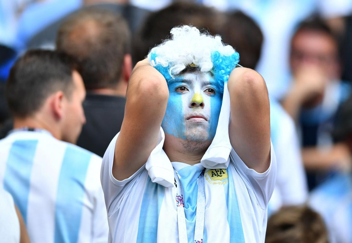 Hinchada argentina, Mundial Rusia 2018, Francia vs. Argentina, Reuters