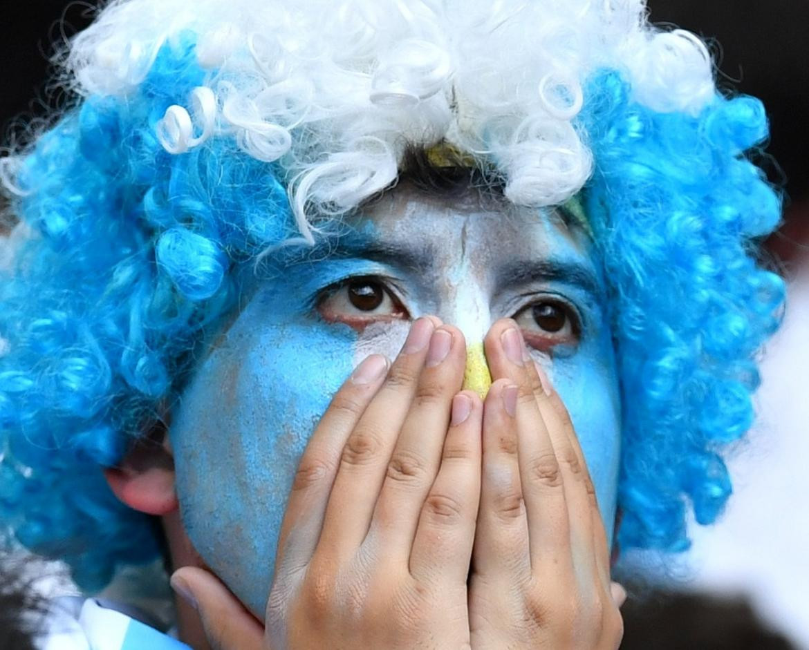 Hinchada argentina, Mundial Rusia 2018, Francia vs. Argentina, Reuters