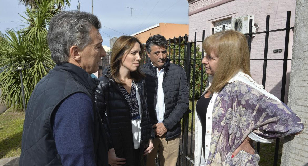 Timbreo de Mauricio Macri y María Eugenia Vidal (NA) 