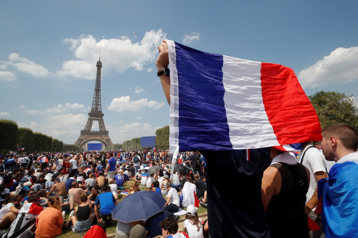 Hinchas croatas - hinchas franceses Fotos Reuters