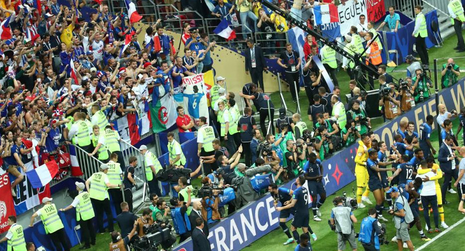 Festejos de Francia tras ganar el Mundial Rusia 2018 (Reuters)