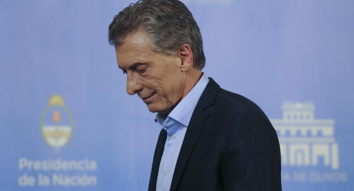 Mauricio Macri en conferencia de Prensa en la Quinta de Olivos - NA -