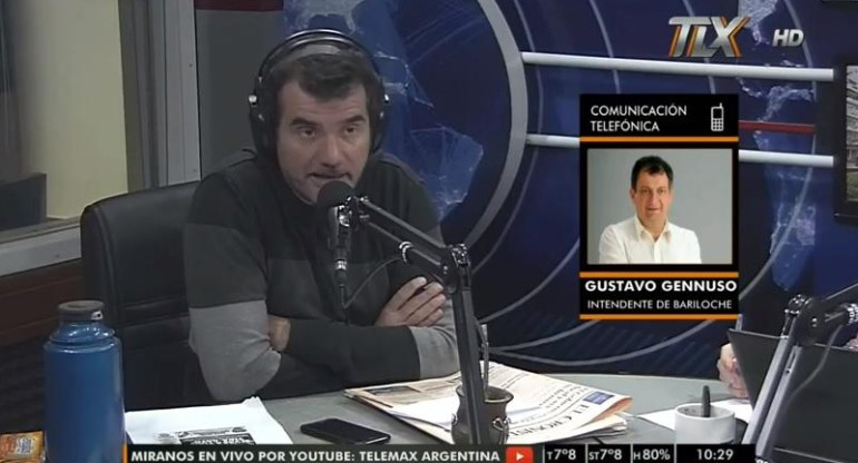 Gustavo Gennuso, intendente de Bariloche (Radio Latina)