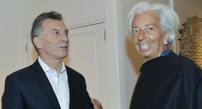 Mauricio Macri y Christine Lagarde (NA)