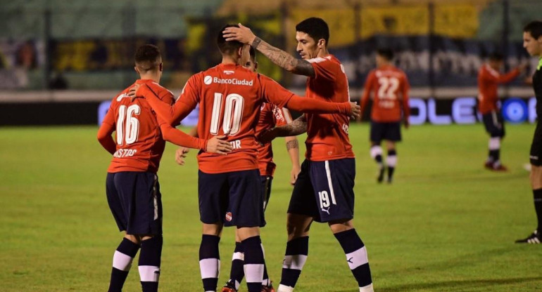 Festejo de Independiente en Copa Argentina