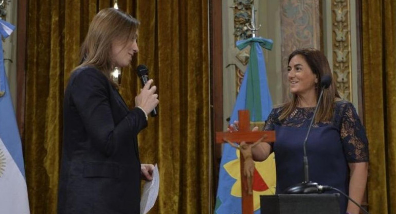 María Eugenia Vidal y Fernanda Inza