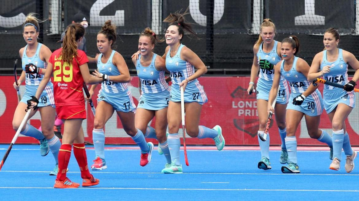 Las Leonas ante España - Mundial de Hockey