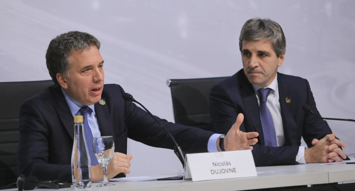 Cumbre G20: Nicolás dijovne y Luis caputo - NA -