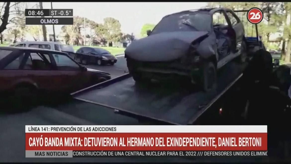 Detención de banda de policías, presos y el hermano de Bertoni