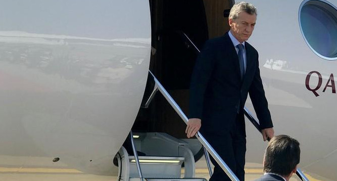 Macri - Viaje a Sudáfrica