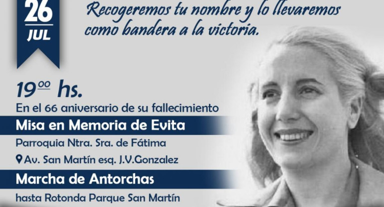 Evita aniversario  - Consejo del Partido de Merlo