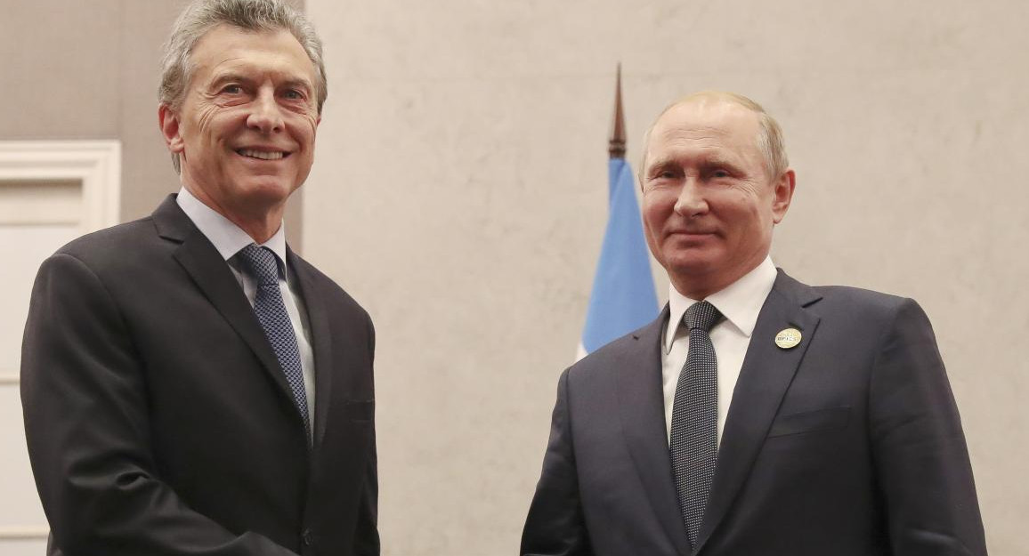 Cumbre del BRICS, Mauricio Macri y Vladimir Putin, NA