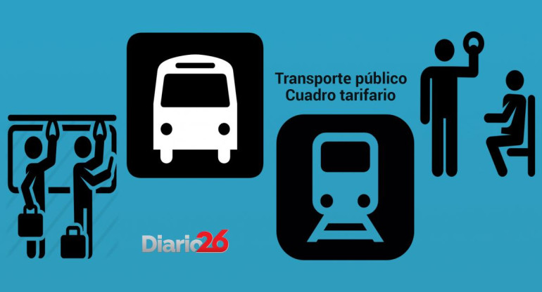 Transporte público, nuevo aumento de tarifas, Diario 26