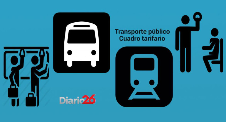 Transporte público, nuevo aumento de tarifas, Diario 26