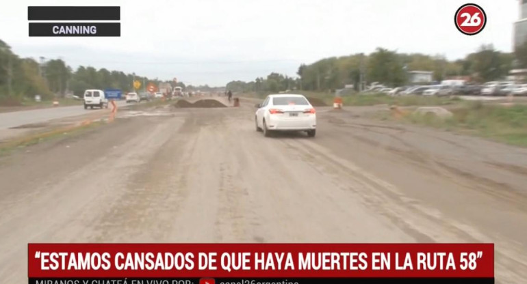 Ruta Provincial 58 - Informe Canal 26