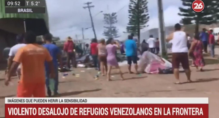 Violento desalojo - Venezuela