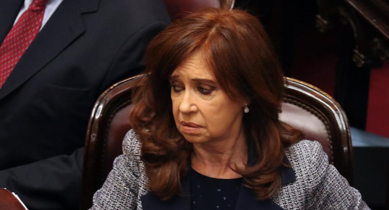 Cristina Kirchner en el Senado (Reuters)	