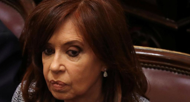 Cristina Kirchner en el Senado (Reuters)