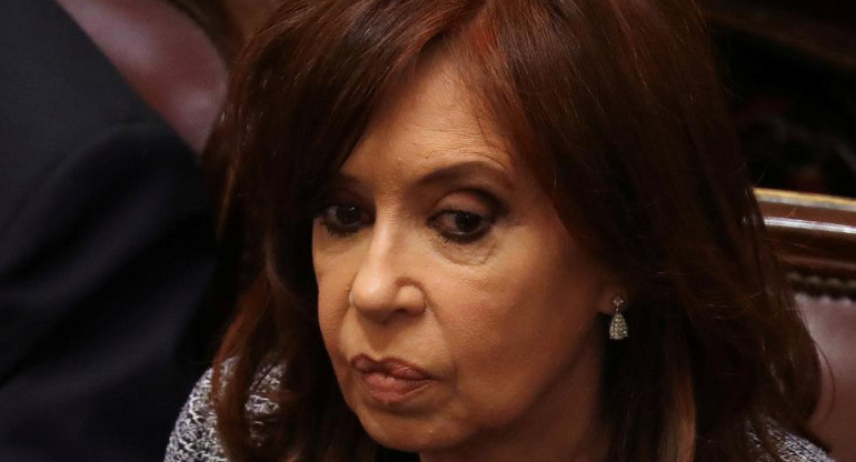 Cristina Kirchner en el Senado (Reuters)