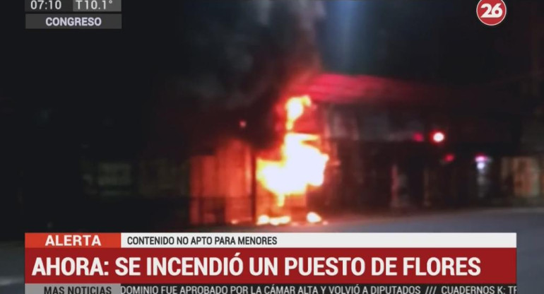 Incendio - zona Congreso