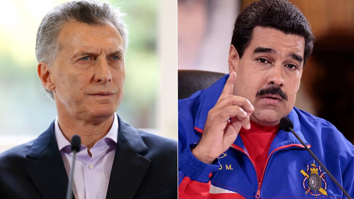 Mauricio Macri y Nicolás Maduro