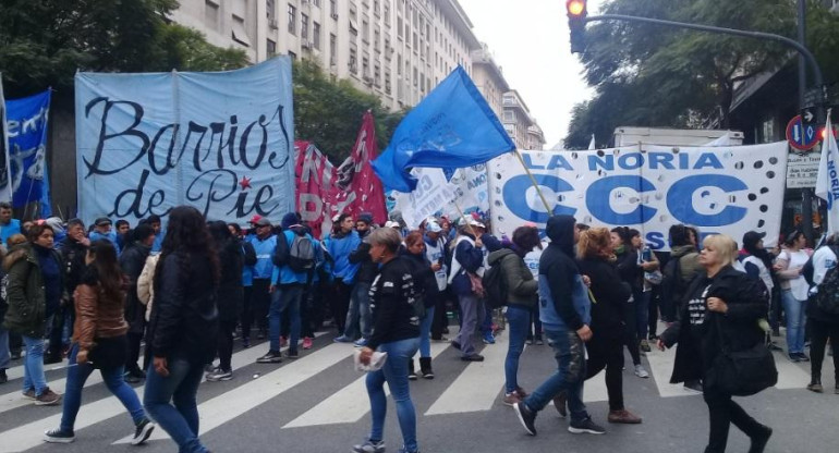 Corte en el Centro porteño