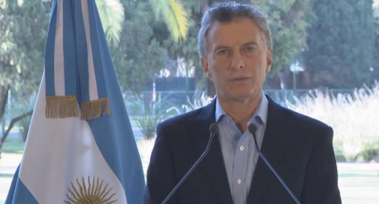 Macri - mensaje crisis económica 