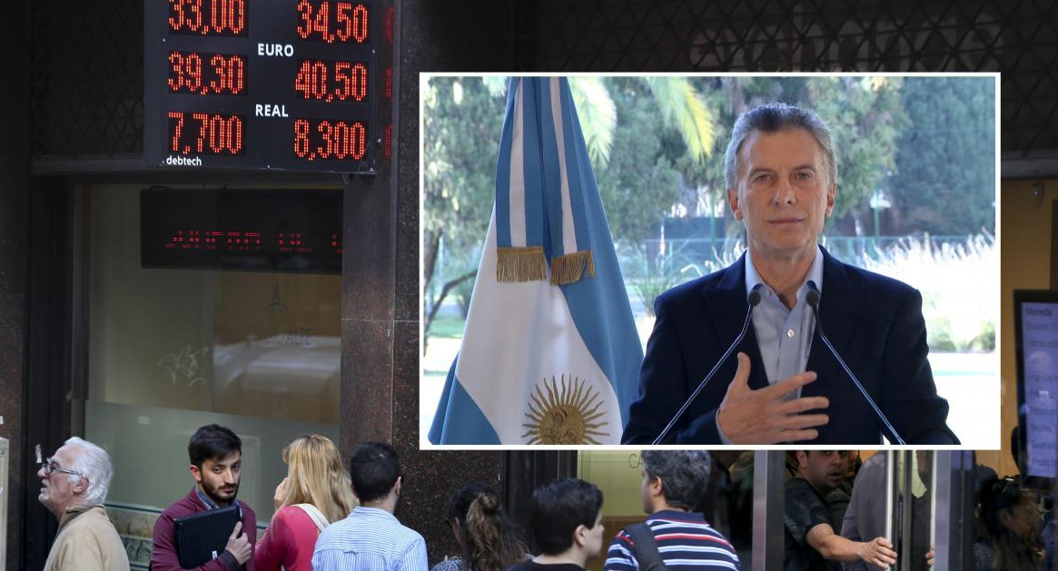 Dólar y Mauricio Macri (NA)