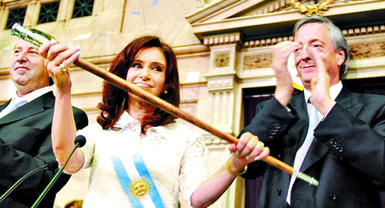 Bastones presidenciales de Cristina y Néstor Kirchner