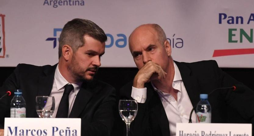 Marcos Peña y Horacio Rodríguez Larreta